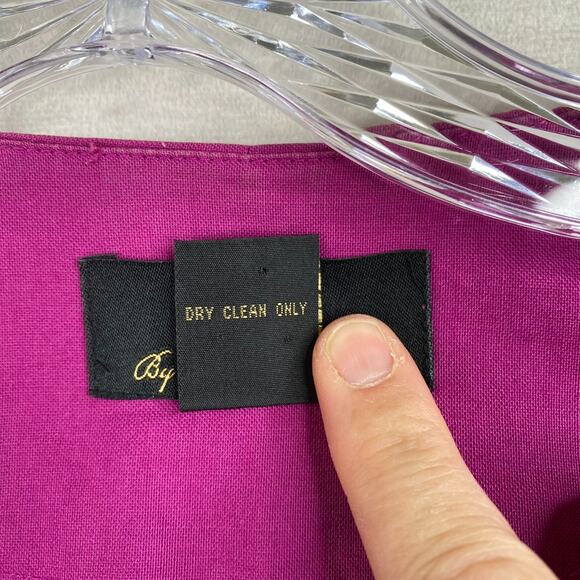 Trenz by Theresa Renz Linen Jacket Womens 3X Pink Cut Out Open Front Lined Vtg - Picture 6 of 8